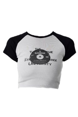 Style Core Aesthetics, New Style Trends - Vinyl Print Crop Top