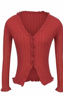 Style Core Aesthetics, New Style Trends - Vivian Ribbed Cardigan