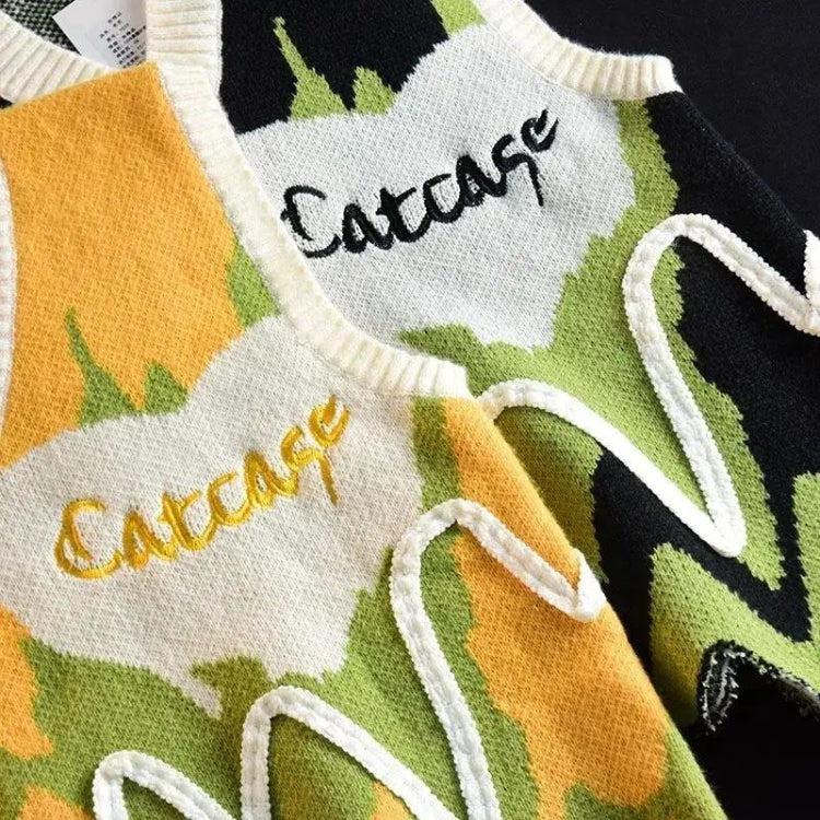 Style Core Aesthetics, New Style Trends - Weirdcore Wavy Striped Sweater Vest Style Core Aesthetics, New Style Trends - Weirdcore Wavy Striped Sweater Vest