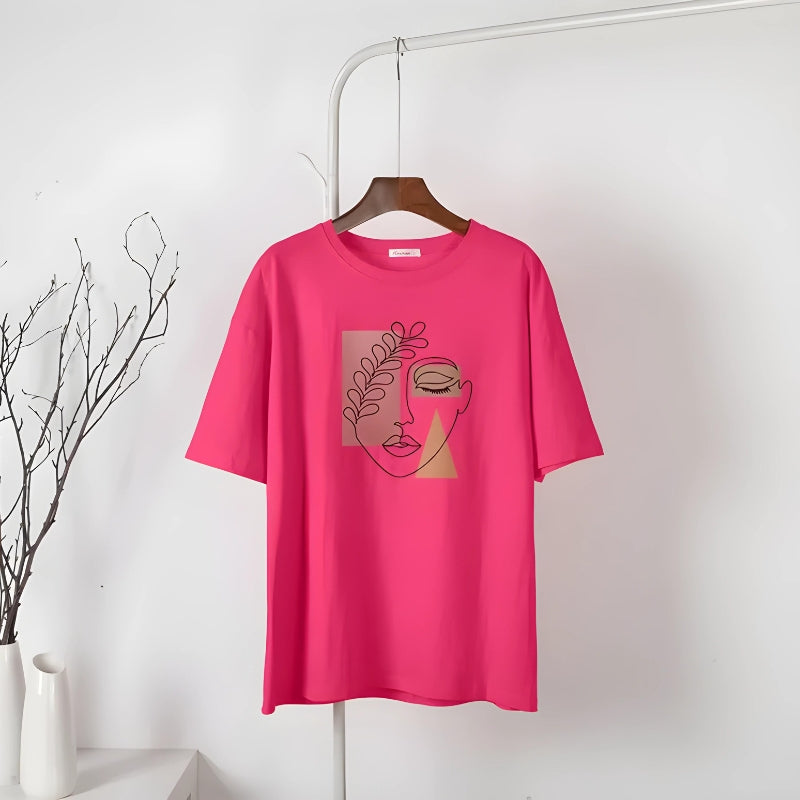 Style Core Aesthetics, New Style Trends - Woman Face Minimal Tee Style Core Aesthetics, New Style Trends - Woman Face Minimal Tee