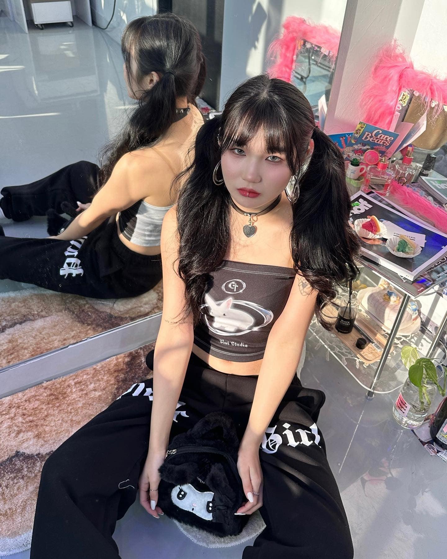 Style Core Aesthetics, New Style Trends - Y2K Bat Rabbit Tube Top Style Core Aesthetics, New Style Trends - Y2K Bat Rabbit Tube Top