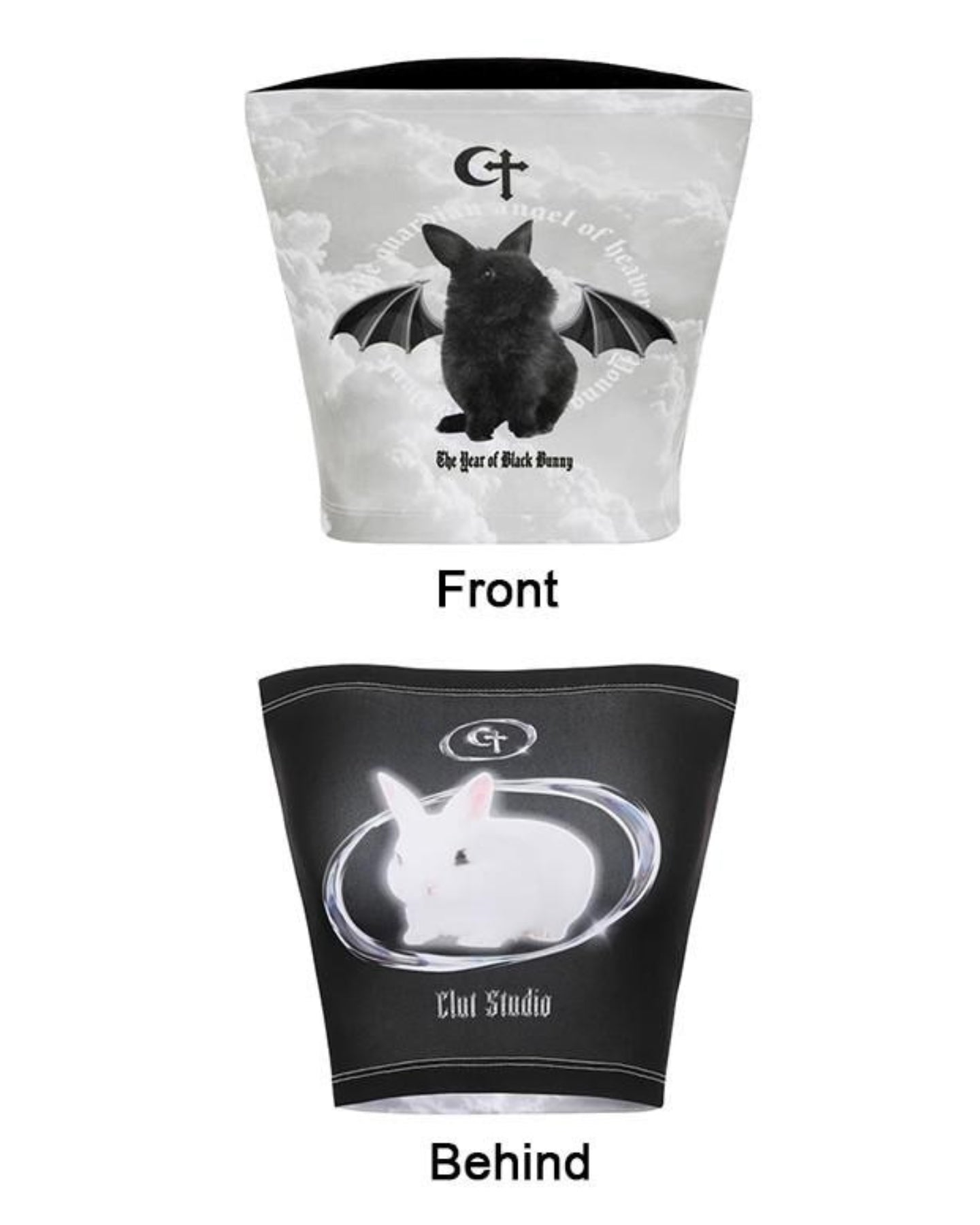 Style Core Aesthetics, New Style Trends - Y2K Bat Rabbit Tube Top Style Core Aesthetics, New Style Trends - Y2K Bat Rabbit Tube Top