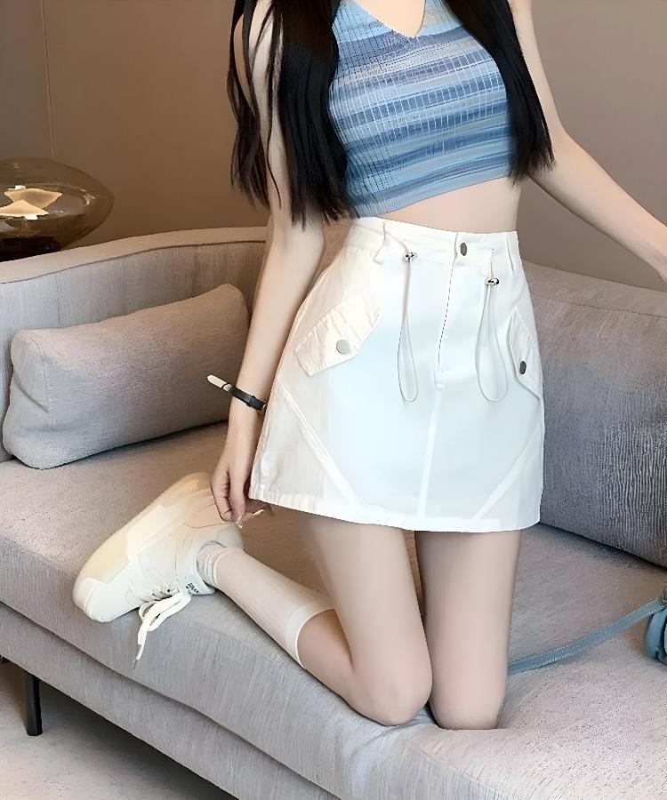 Style Core Aesthetics, New Style Trends - Y2K Cargo Mini Skort Style Core Aesthetics, New Style Trends - Y2K Cargo Mini Skort