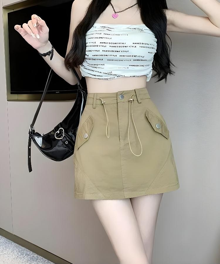 Style Core Aesthetics, New Style Trends - Y2K Cargo Mini Skort Style Core Aesthetics, New Style Trends - Y2K Cargo Mini Skort