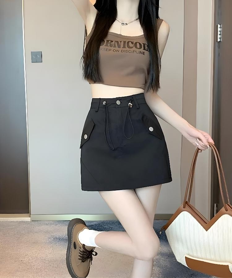 Style Core Aesthetics, New Style Trends - Y2K Cargo Mini Skort Style Core Aesthetics, New Style Trends - Y2K Cargo Mini Skort