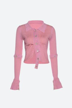 Style Core Aesthetics, New Style Trends - Y2K Detachable Sleeves Crop Cardigan