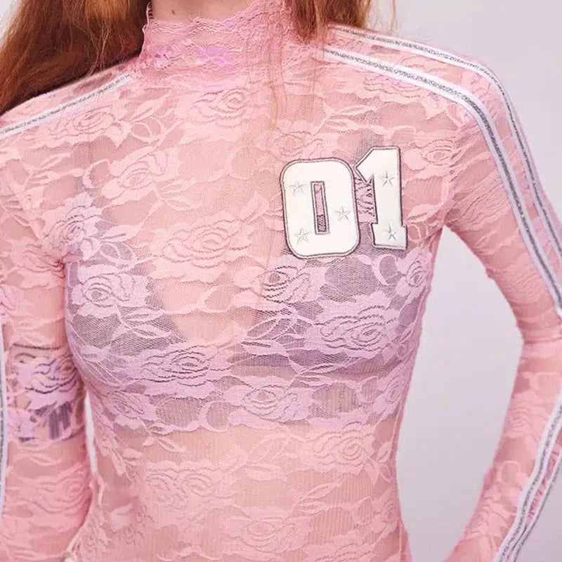 Style Core Aesthetics, New Style Trends - Y2K Embroidered Lace Top Style Core Aesthetics, New Style Trends - Y2K Embroidered Lace Top