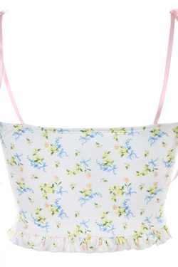 Style Core Aesthetics, New Style Trends - Y2K Floral Tank Top