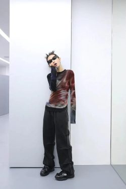Style Core Aesthetics, New Style Trends - Y2K Grunge Tie Dye Top