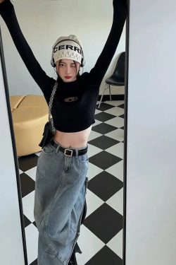 Style Core Aesthetics, New Style Trends - Y2K Ribbed Cropped Sweater