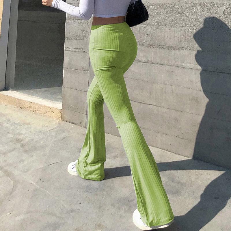Style Core Aesthetics, New Style Trends - Y2K Slim Fit Flared Pants Style Core Aesthetics, New Style Trends - Y2K Slim Fit Flared Pants