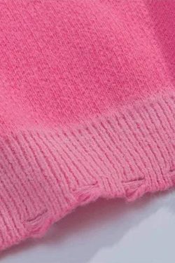 Style Core Aesthetics, New Style Trends - Y2K Star Distressed Sweater