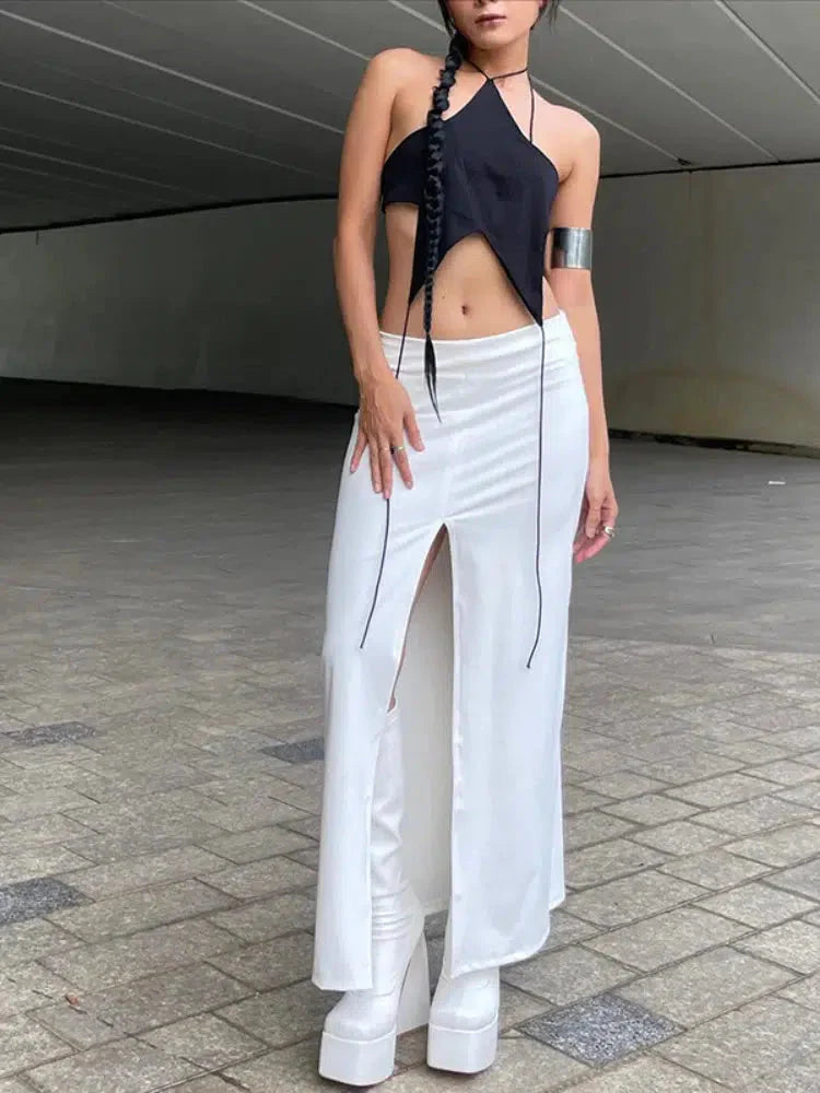 Style Core Aesthetics, New Style Trends - Y2k Star Lace Up Backless Top Style Core Aesthetics, New Style Trends - Y2k Star Lace Up Backless Top