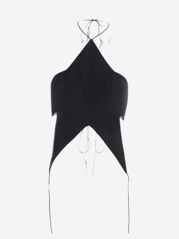 Style Core Aesthetics, New Style Trends - Y2k Star Lace Up Backless Top Style Core Aesthetics, New Style Trends - Y2k Star Lace Up Backless Top