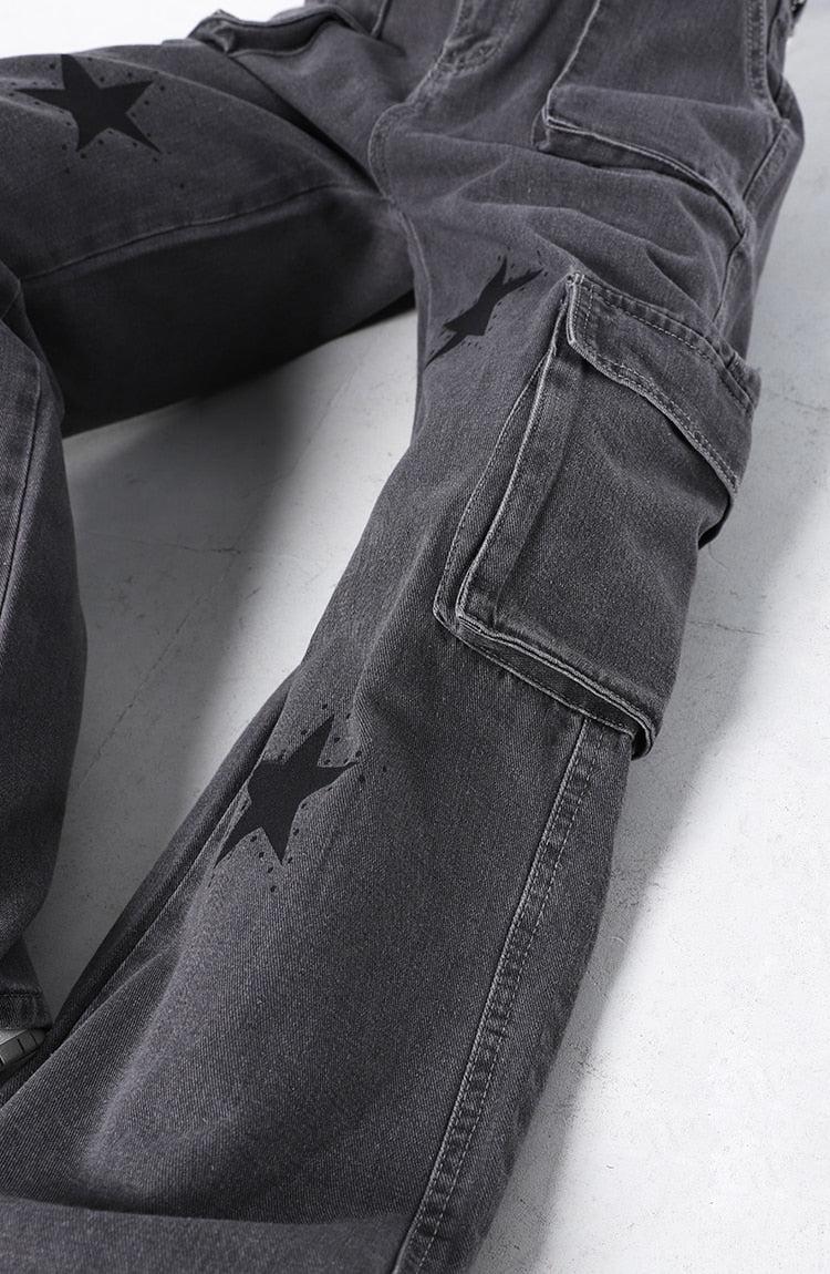 Style Core Aesthetics, New Style Trends - Y2K Star Printed Cargo Pants Style Core Aesthetics, New Style Trends - Y2K Star Printed Cargo Pants