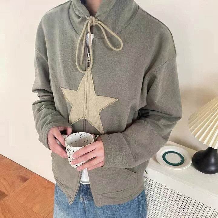 Style Core Aesthetics, New Style Trends - Y2K Stardust Zip-Up Hoodie Style Core Aesthetics, New Style Trends - Y2K Stardust Zip-Up Hoodie
