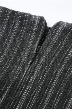 Style Core Aesthetics, New Style Trends - Y2K Striped Lace Up Mini Skirt