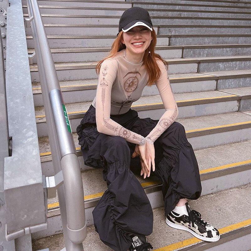 Style Core Aesthetics, New Style Trends - Zodiac Graphic Mesh Top Style Core Aesthetics, New Style Trends - Zodiac Graphic Mesh Top