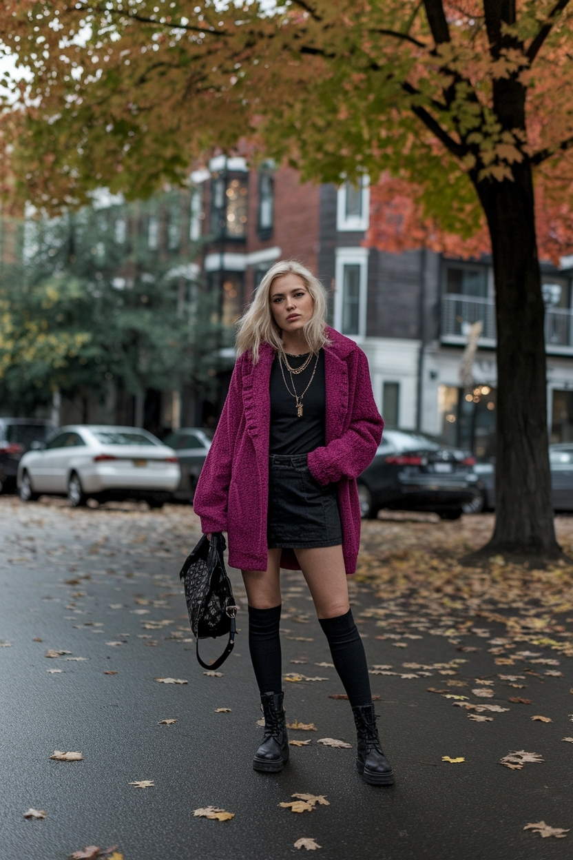 Embrace 90s Fall Fashion Grunge for a Chic Look outfit idea