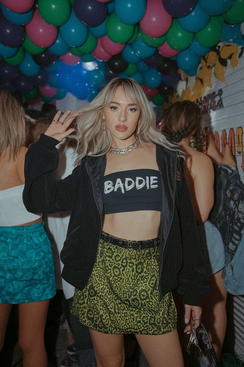 90s Outfits Women Party Baddie: Retro Vibes to Try outfit idea