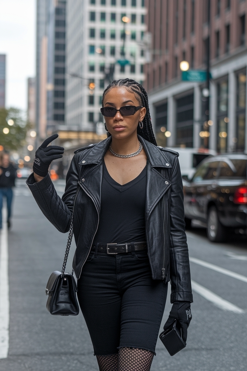 All Black Outfits Black Women Baddie: Timeless Elegance outfit idea
