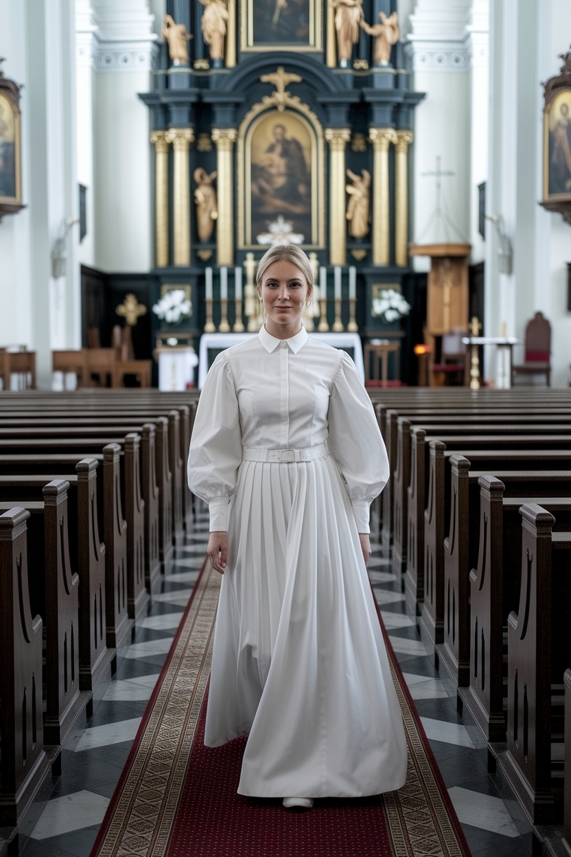 All White Outfit Women Church: Elegant and Classy Choices outfit idea
