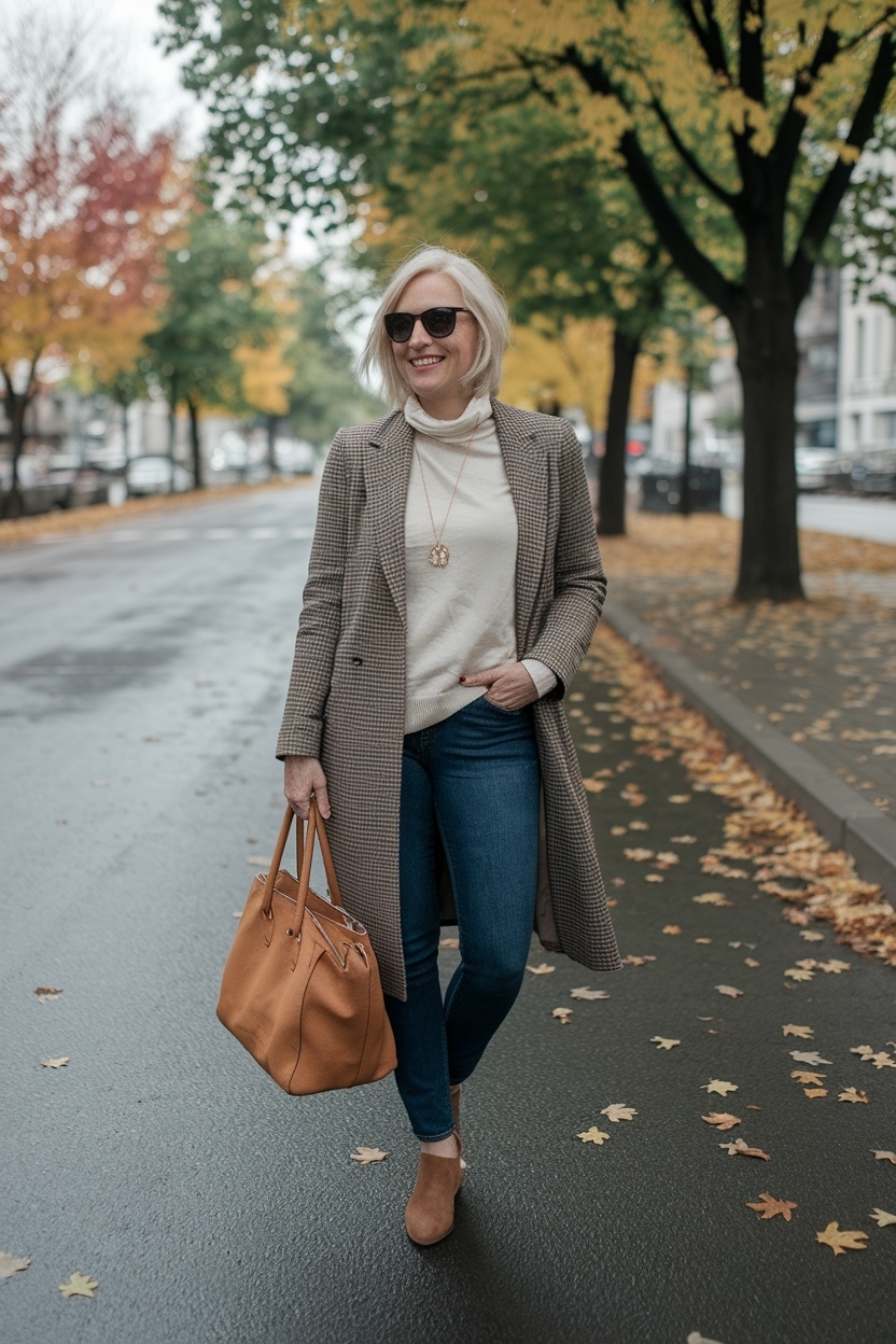 Autumn Outfits Women Over 40 Casual: Relaxed Fashion outfit idea
