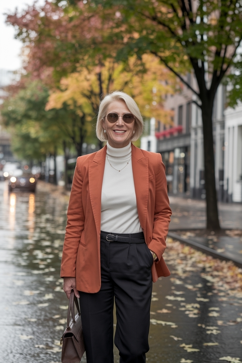 Autumn Work Outfits Women Over 50 You’ll Love outfit idea