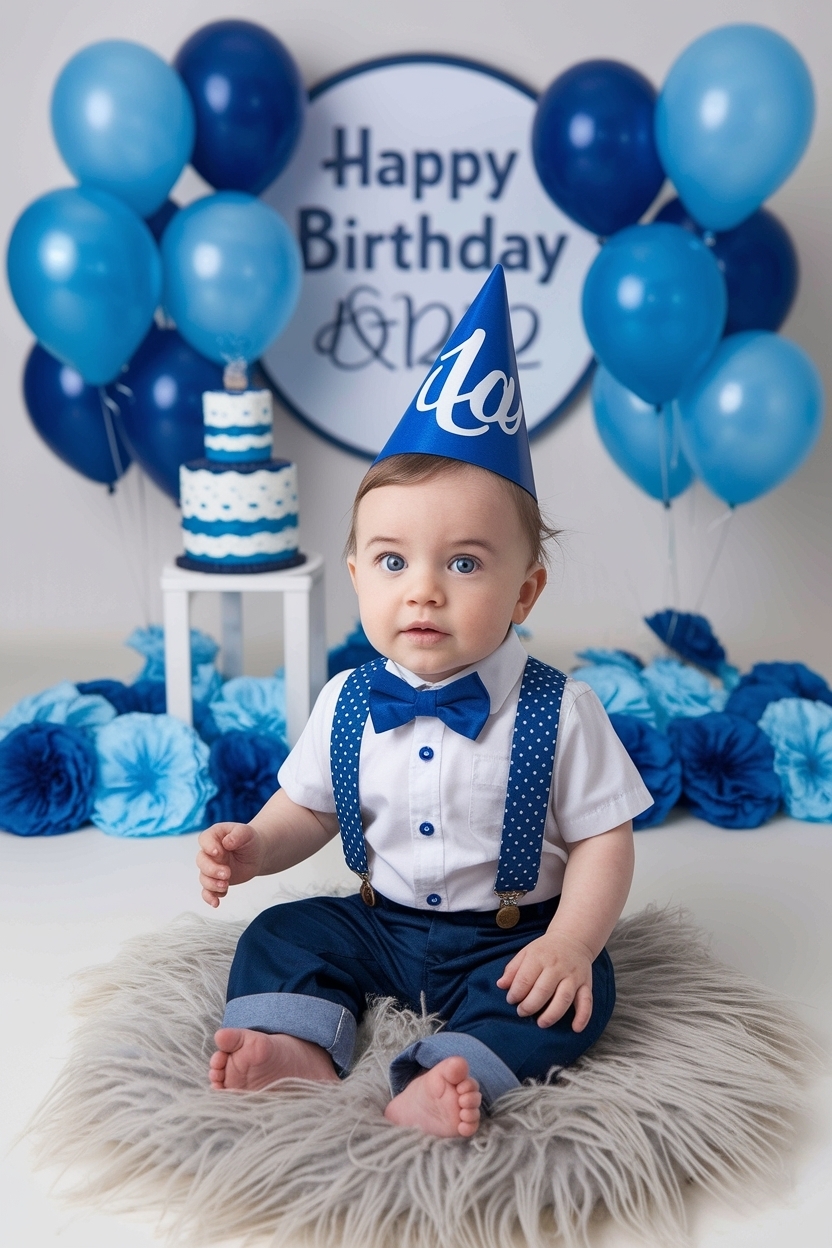 2. Adorable Baby Boy 1st Birthday Outfit for His Big Day outfit idea