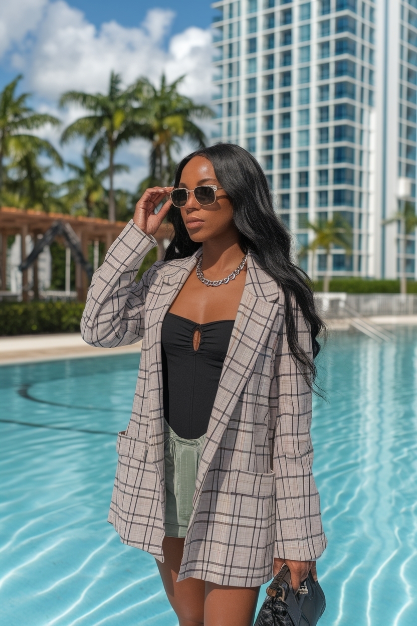 Baddie Cute Miami Outfits Black Women for Summer Vibes outfit idea