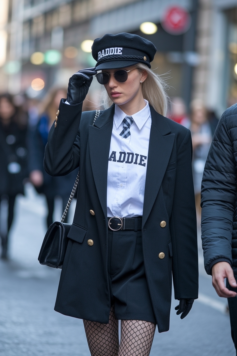 Stylish Baddie Outfits with Hats for Women This Season outfit idea
