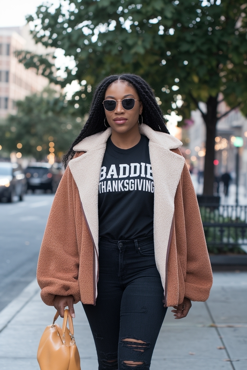Festive Baddie Thanksgiving Outfits Black Women to Impress outfit idea