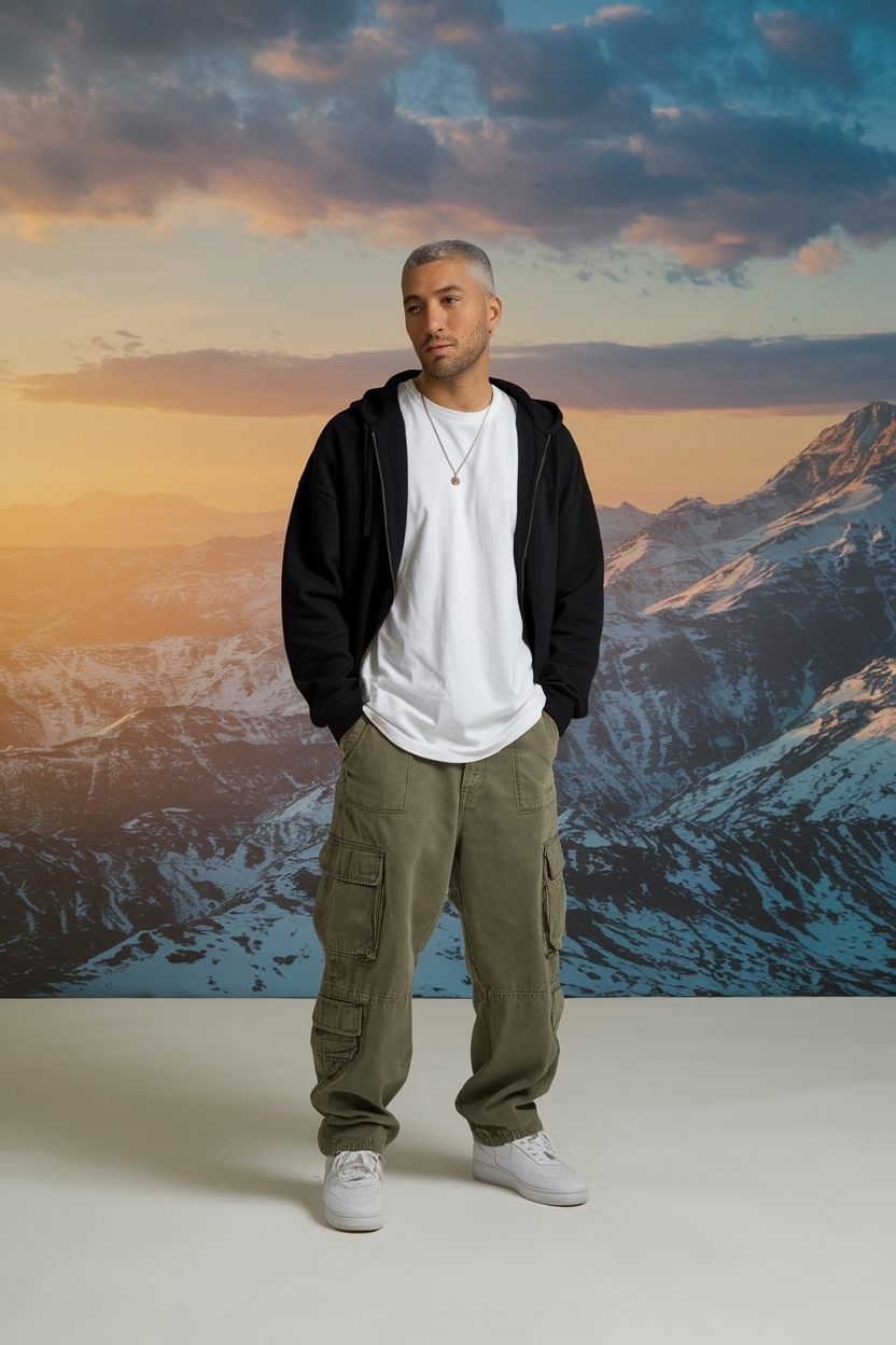 Baggy Cargo Pants Outfit Men: Comfort Meets Fashion outfit idea