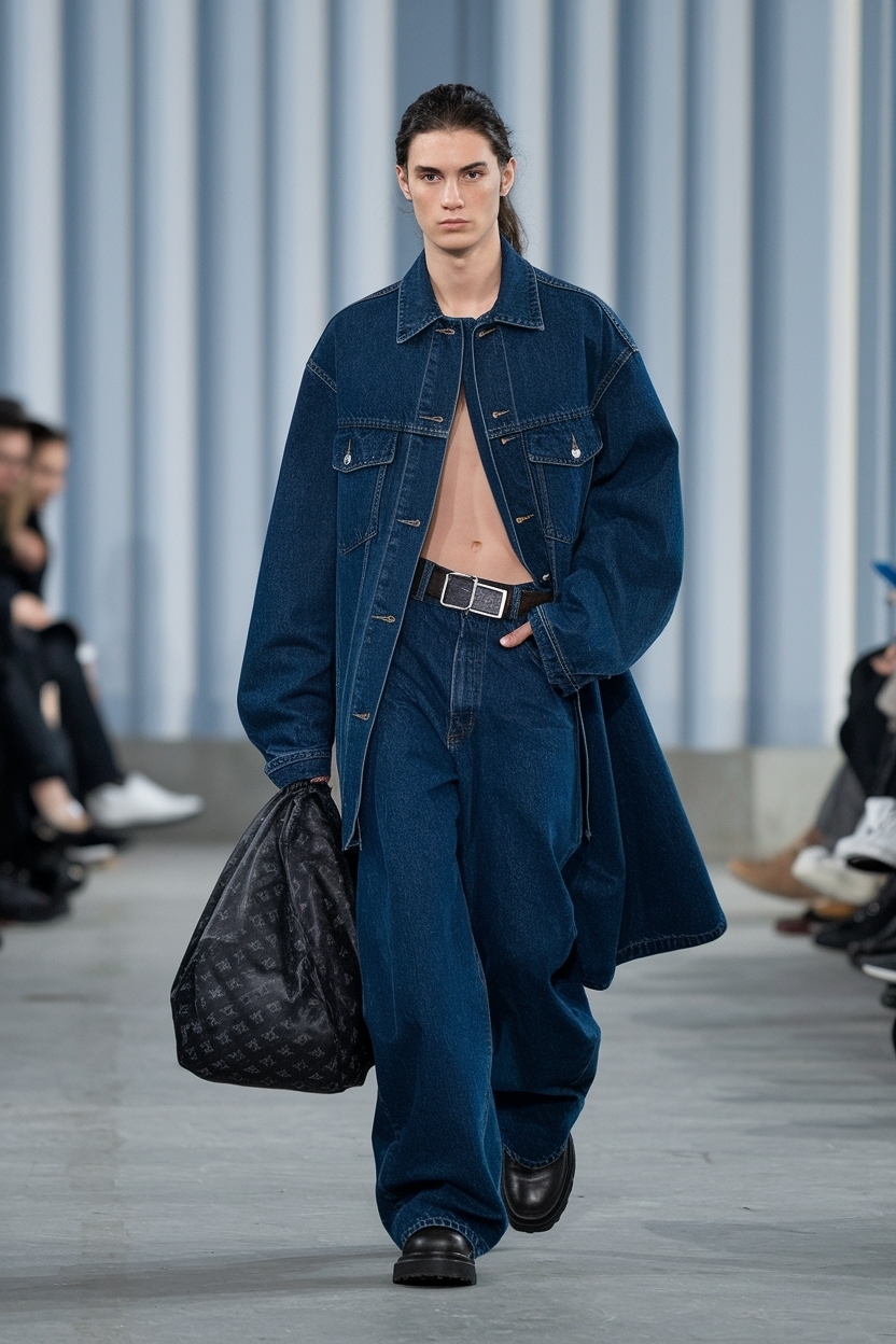 Baggy Dark Blue Jeans Outfit: Timeless Style Essentials outfit idea