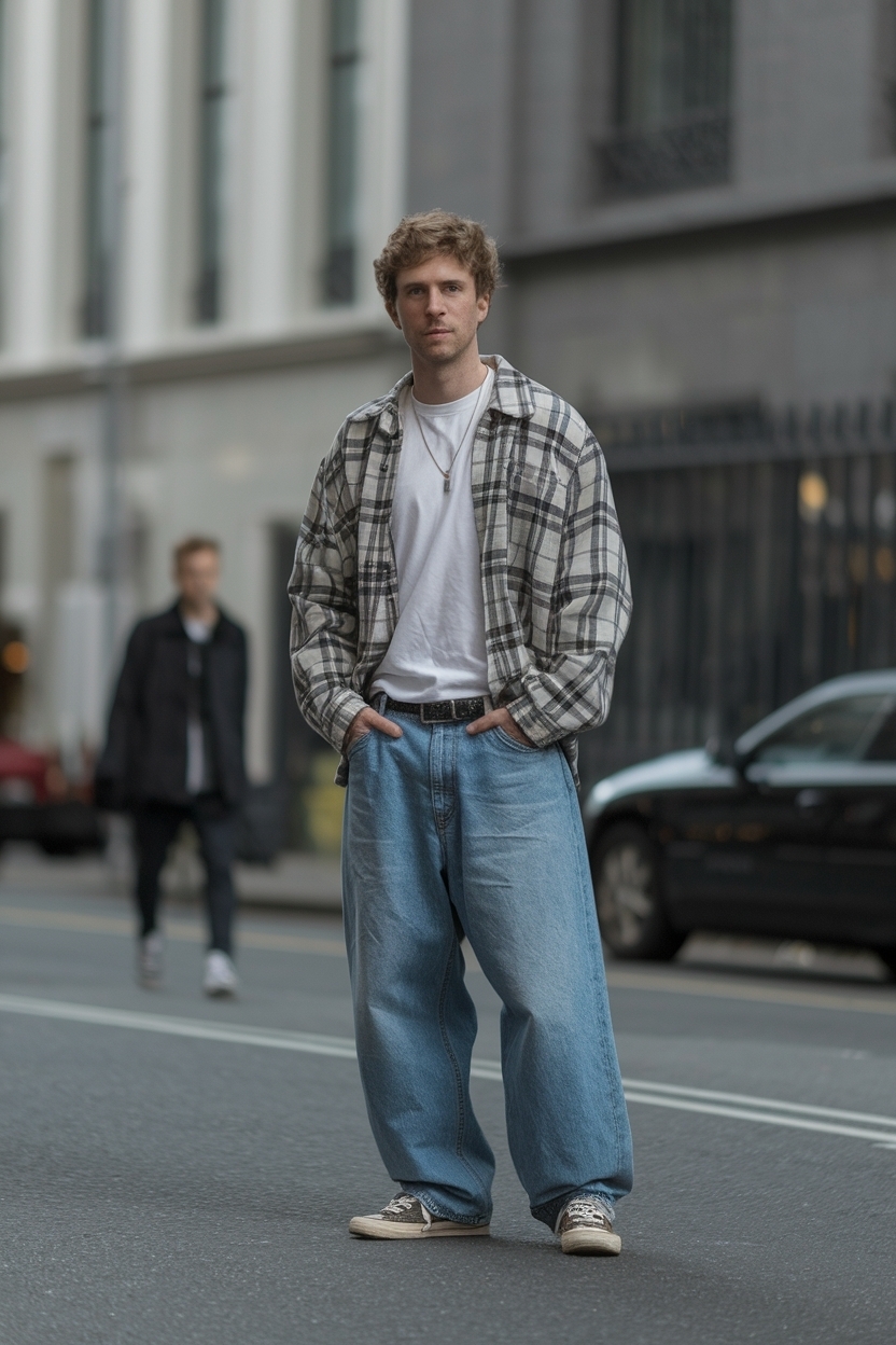 Baggy Jeans Outfit 90s Men: A Retro Revival outfit idea