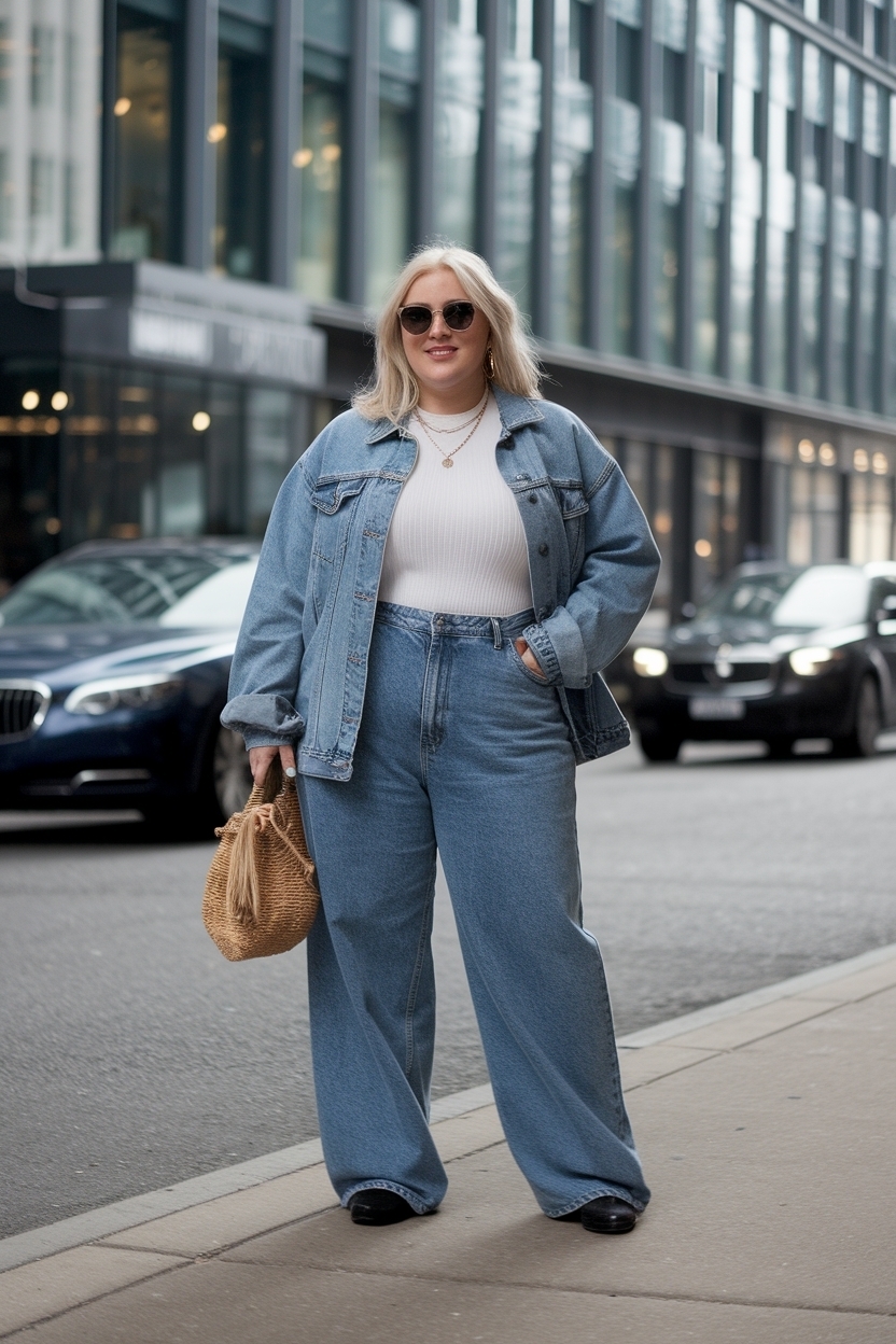 Baggy Jeans Plus Size Outfit: Trendy and Comfortable Choices outfit idea