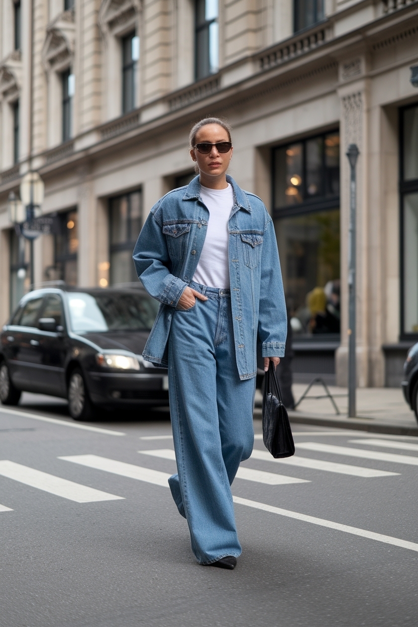 Baggy Wide Leg Jeans Outfit: Embrace the Loose Fit Trend outfit idea