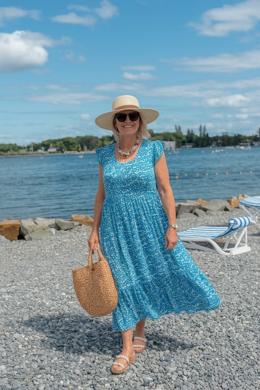 Beach Outfit Women Over 40 Over 50: Timeless Beachwear Choices outfit idea