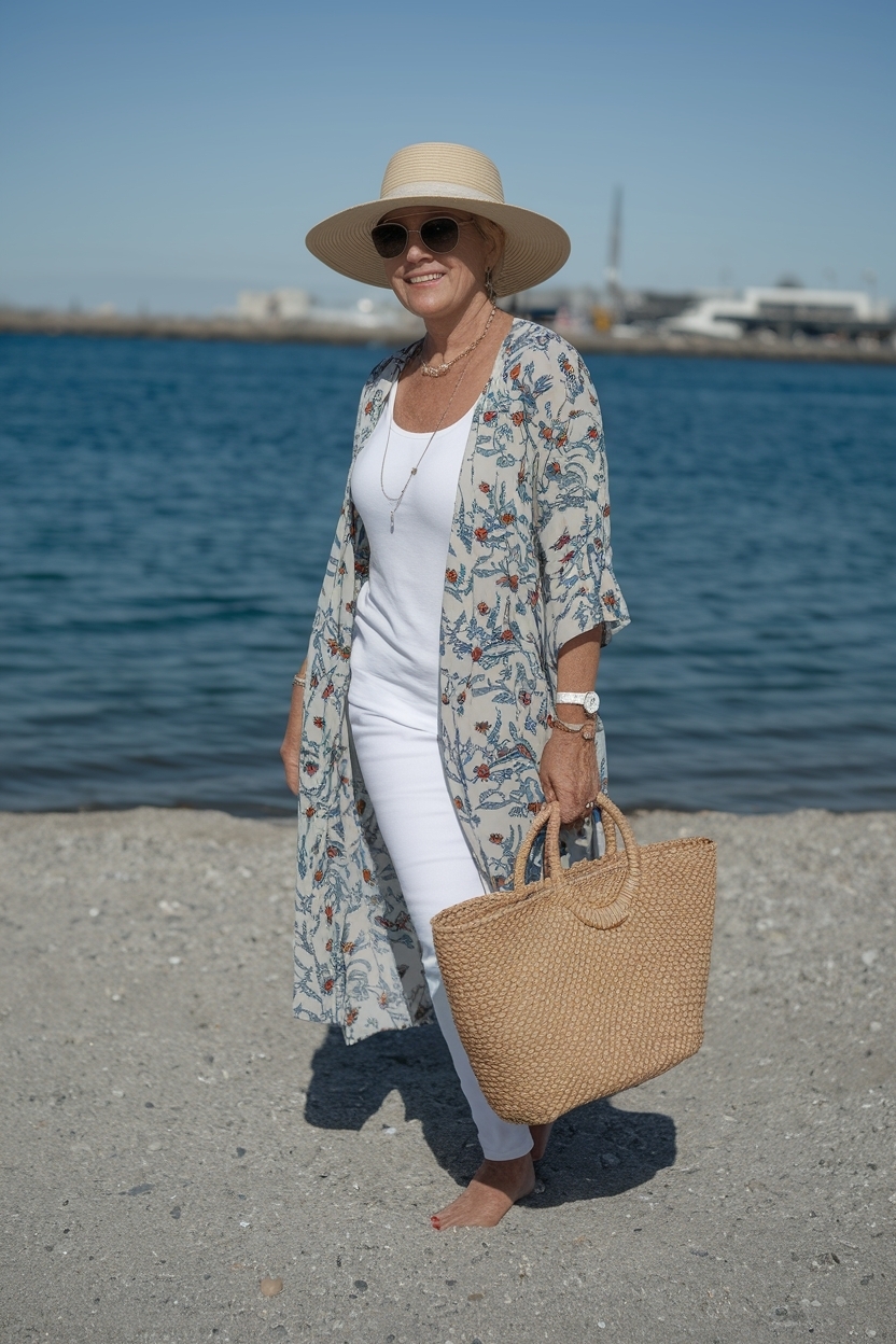Beach Outfit Women Over 50: Embrace Comfort and Elegance outfit idea