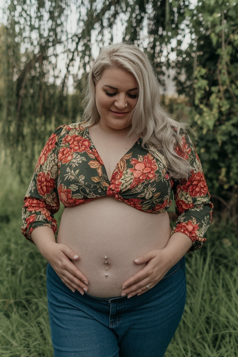 Belly Button Piercing on Chubby Stomach: Flattering Looks outfit idea