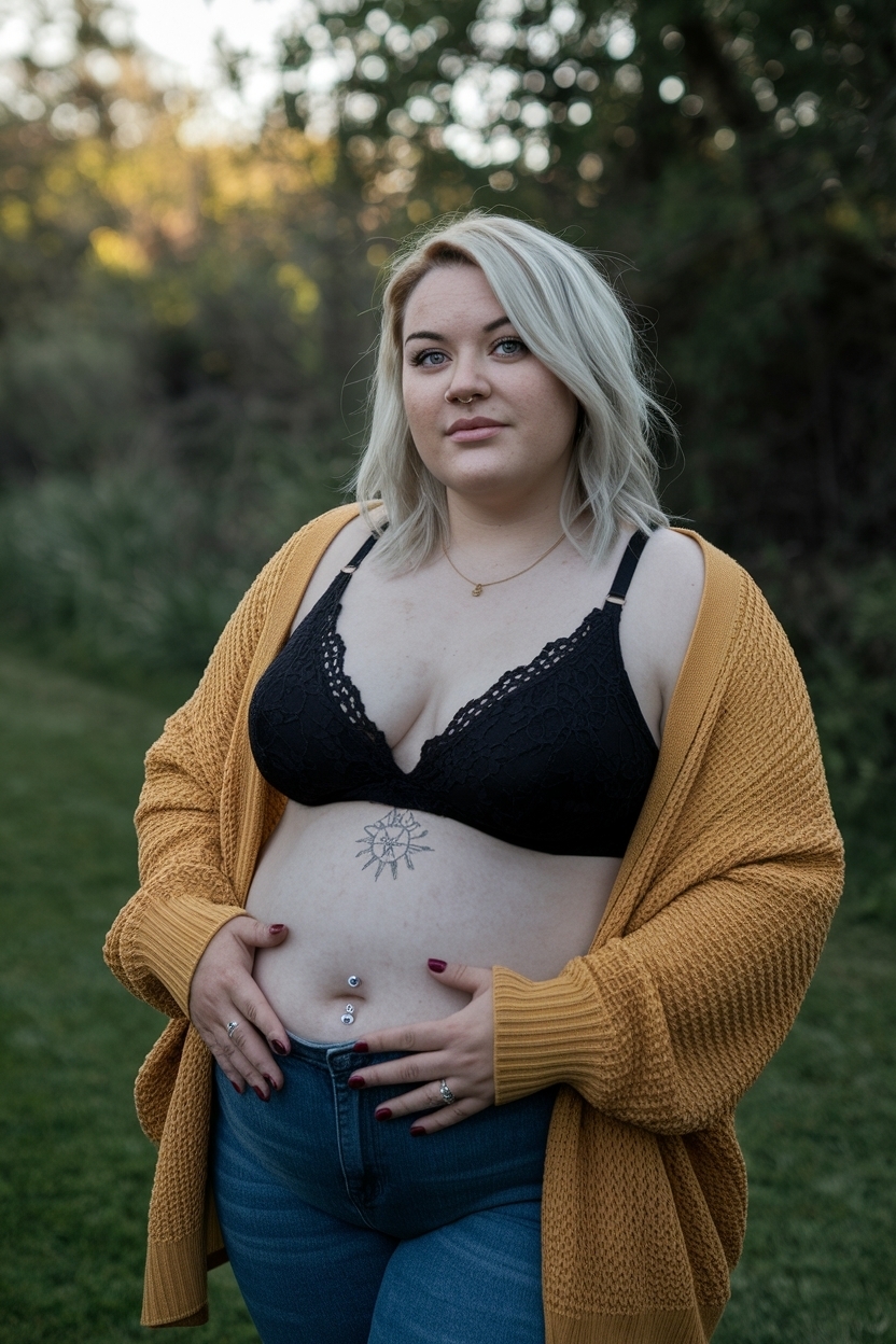 Belly Button Piercing Plus Size Women: Celebrate Your Beauty outfit idea