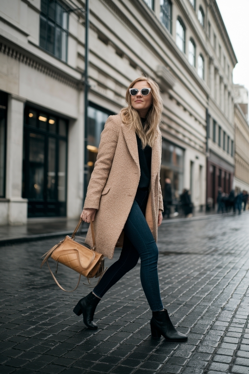 Black Ankle Boots Outfit Winter: Perfect Pairings outfit idea