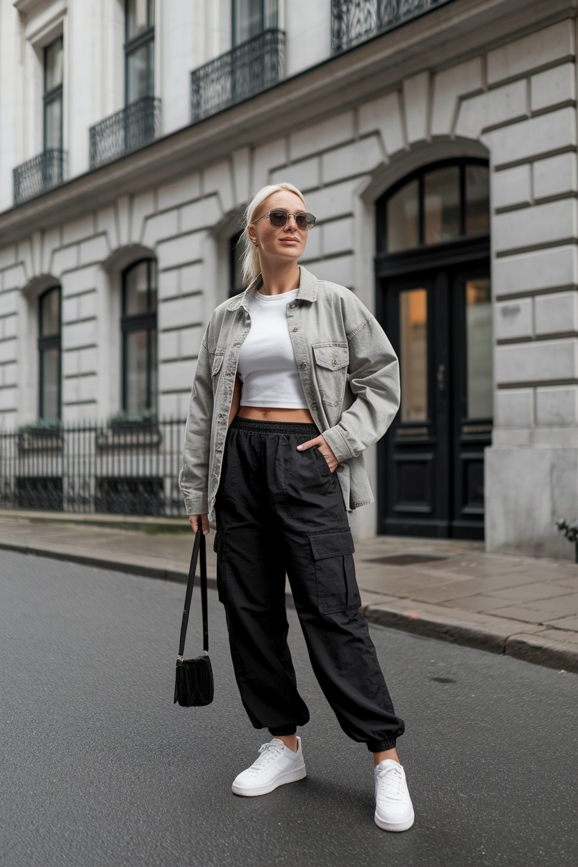 Black Cargo Pants Outfit Casual for Everyday Wear outfit idea