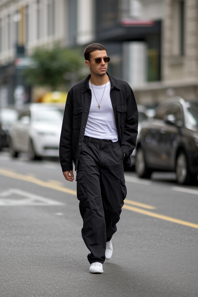 Black Cargo Pants Outfit Street Style Me: Personal Touch outfit idea