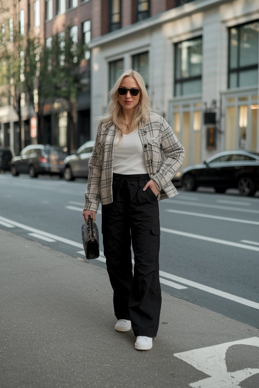 Black Cargo Pants Outfit Women Casual for Relaxed Days outfit idea