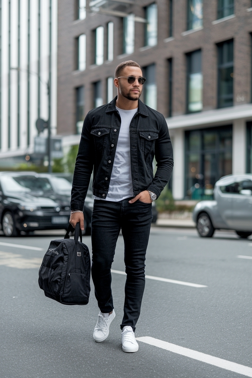 Black Denim Jeans Outfit Men: Essential Denim Choices outfit idea