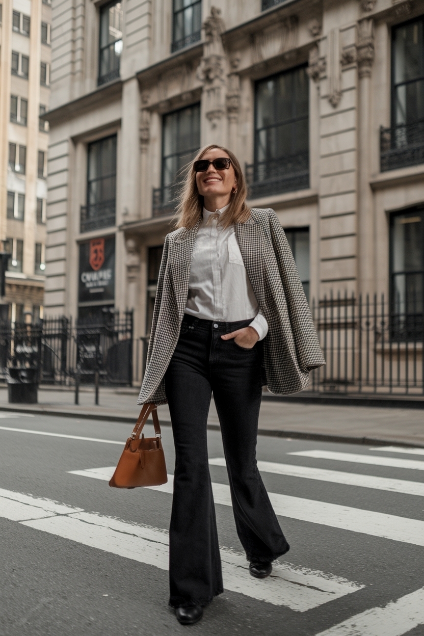 Black Flare Jeans Outfit Aesthetic: Looks à Adopter outfit idea