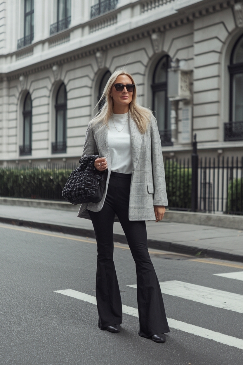 Black Flared Leggings Outfit Casual for Everyday Comfort outfit idea