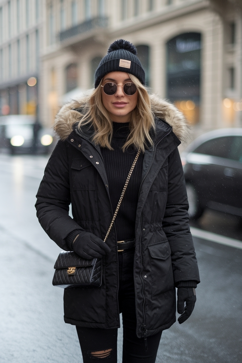 Black Jacket Outfit Women Winter: Versatile Fashion Staples outfit idea