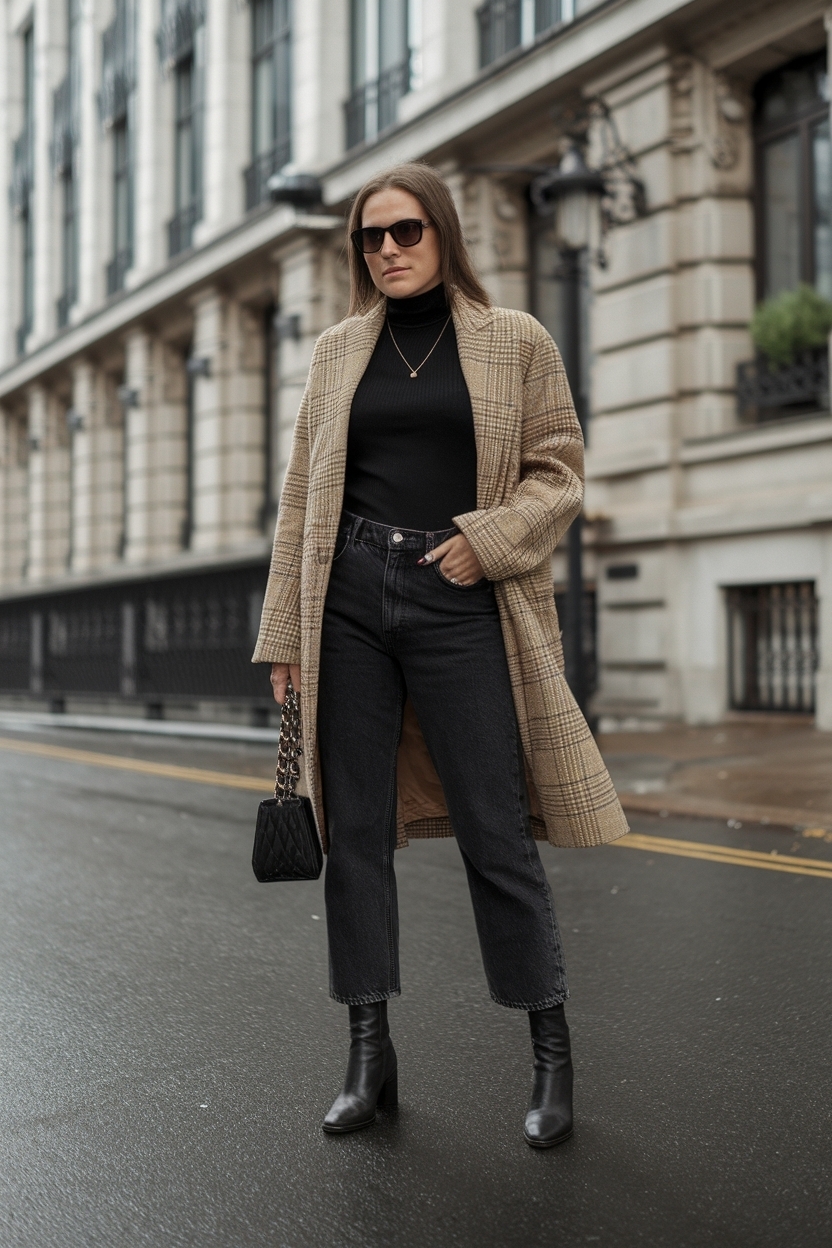 Black Jeans and Boots Outfit: Stylish Winter Layers outfit idea